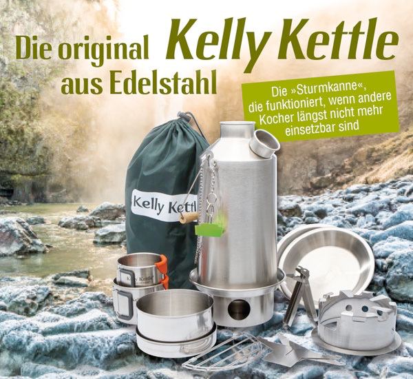 Kelly Kettle Base Camp Set Edelstahl